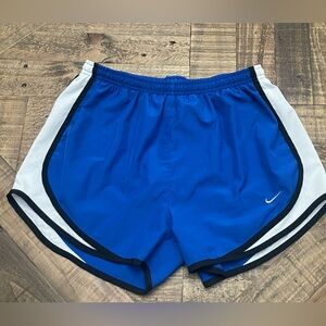 Nike Blue and White Athletic Shorts